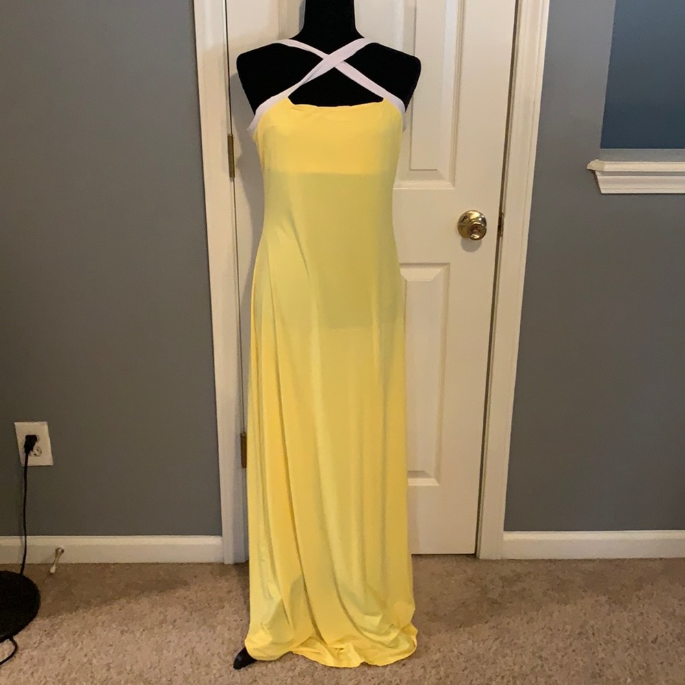 Long yellow maxi